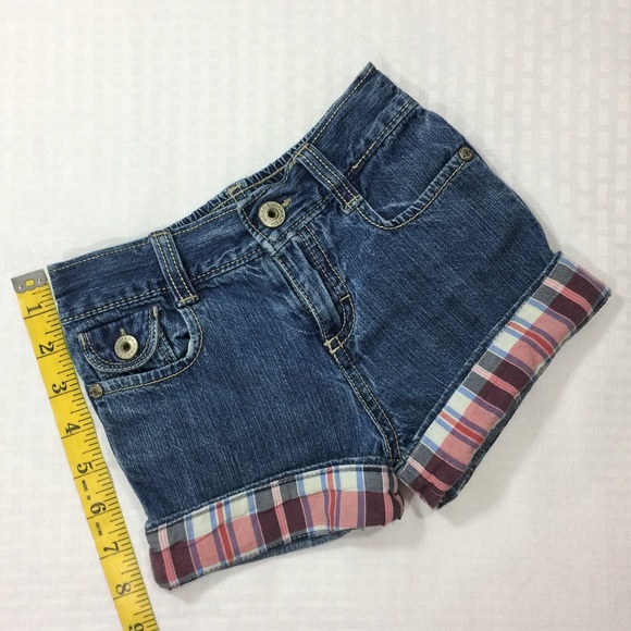 Oshkosh B'gosh 4T, Girls Blue Denim Shorts - Picture 5 of 6